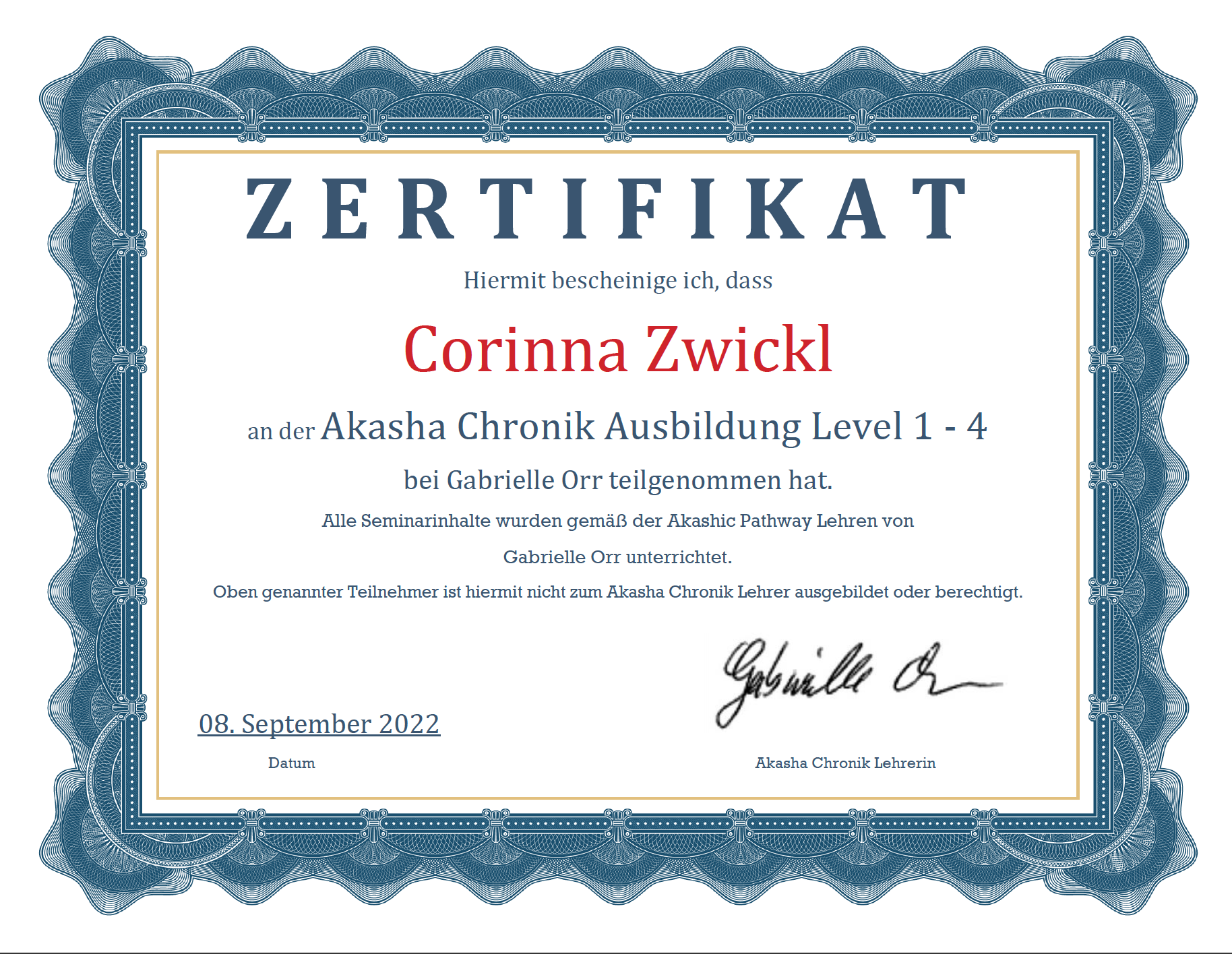 Heilpraktiker Zwickl_Akasha-Chronic-Zertifikat